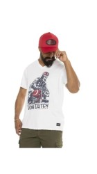 Ανδρικό T-Shirt Von Dutch VD/1/TV/RIDER/W Λευκό