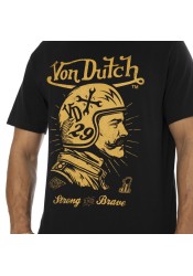 Ανδρικό T-Shirt Von Dutch VD/1/TR/Musta/NR Μαύρο