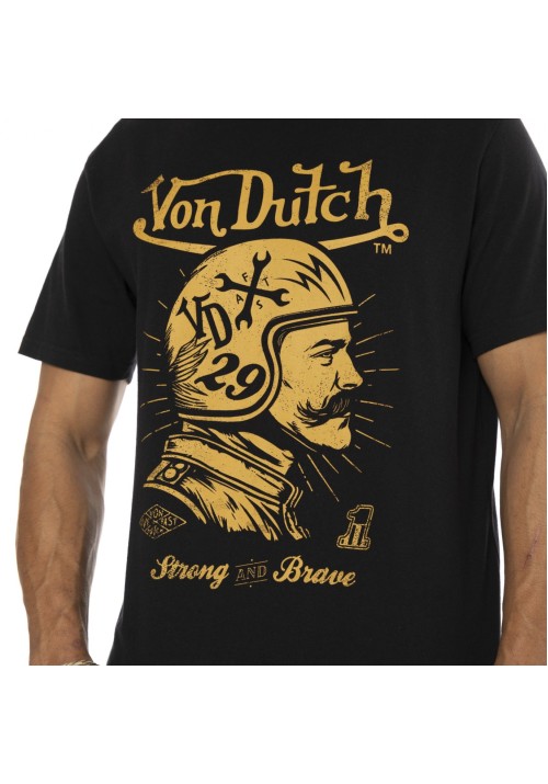 Ανδρικό T-Shirt Von Dutch VD/1/TR/Musta/NR Μαύρο