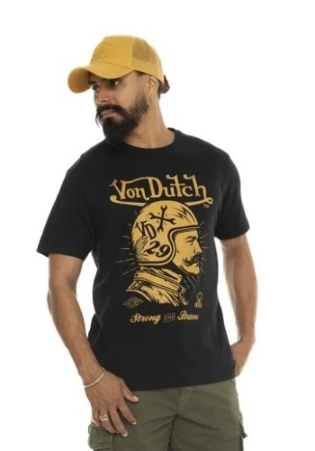 Ανδρικό T-Shirt Von Dutch VD/1/TR/Musta/NR Μαύρο