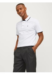 Ανδρική Μπλούζα Polo Jack & Jones JJEPaulos Polo SS Noos 12136668 Λευκή Ανδρική Μπλούζα Polo Jack & Jones JJEPaulos Polo SS Noos 12136668 Λευκή