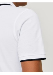 Ανδρική Μπλούζα Polo Jack & Jones JJEPaulos Polo SS Noos 12136668 Λευκή Ανδρική Μπλούζα Polo Jack & Jones JJEPaulos Polo SS Noos 12136668 Λευκή