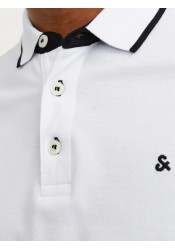 Ανδρική Μπλούζα Polo Jack & Jones JJEPaulos Polo SS Noos 12136668 Λευκή Ανδρική Μπλούζα Polo Jack & Jones JJEPaulos Polo SS Noos 12136668 Λευκή