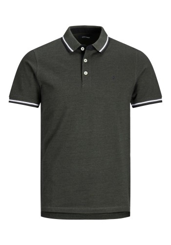 Ανδρική Μπλούζα Polo Jack & Jones JJEPaulos Polo SS Noos 12136668 Forest Night