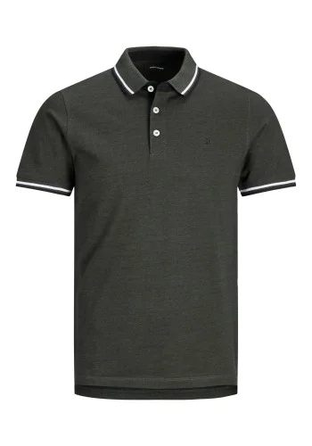 Ανδρική Μπλούζα Polo Jack & Jones JJEPaulos Polo SS Noos 12136668 Forest Night