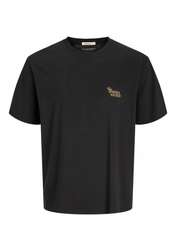Ανδρικό T-Shirt Jack & Jones Jorhydra Cutout Tee Crew Neck 12277582 Μαύρο