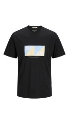 Ανδρικό T-Shirt Jack & Jones Jortavira Branding Tee SS Crew Neck 12276944 Μαύρο