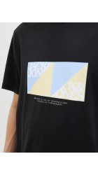 Ανδρικό T-Shirt Jack & Jones Jortavira Branding Tee SS Crew Neck 12276944 Μαύρο