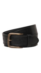 Ανδρική Ζώνη Δερμάτινη Jack & Jones Jaccreta Leather Belt Styd 12278339 Μαύρη