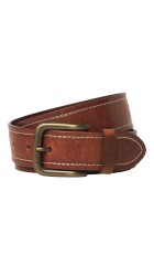 Ανδρική Ζώνη Δερμάτινη Jack & Jones Jaccreta Leather Belt Styd 12278339 Cognac