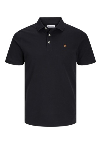 Ανδρική Μπλούζα Polo Jack & Jones JJEPaulos Polo SS Noos 12136668 Black Classic