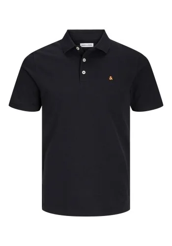 Ανδρική Μπλούζα Polo Jack & Jones JJEPaulos Polo SS Noos 12136668 Black Classic