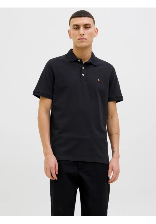 Ανδρική Μπλούζα Polo Jack & Jones JJEPaulos Polo SS Noos 12136668 Black Classic
