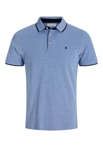 Ανδρική Μπλούζα Polo Jack & Jones JJEPAULOS SS 12136668 Γαλάζιο