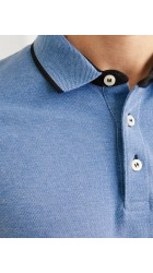 Ανδρική Μπλούζα Polo Jack & Jones JJEPAULOS SS 12136668 Γαλάζιο