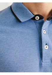 Ανδρική Μπλούζα Polo Jack & Jones JJEPAULOS SS 12136668 Γαλάζιο Ανδρική Μπλούζα Polo Jack & Jones JJEPAULOS SS 12136668 Γαλάζιο