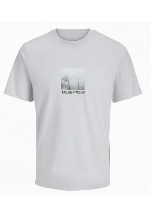 Ανδρικό T-Shirt Jack & Jones JCocalma Photo Tee SS 12281087 Gray Dawn