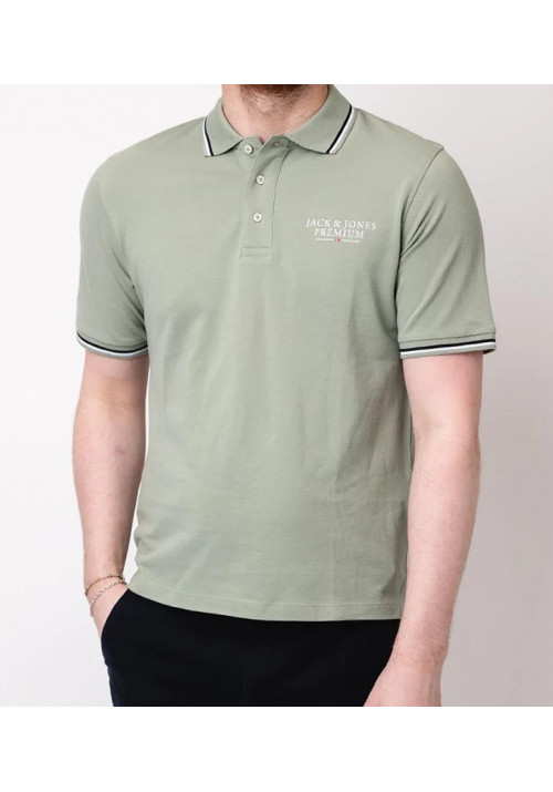 Ανδρική Μπλούζα Polo Jack & Jones JPRBluarcie SS Polo SG 12228843 Iceberg Green