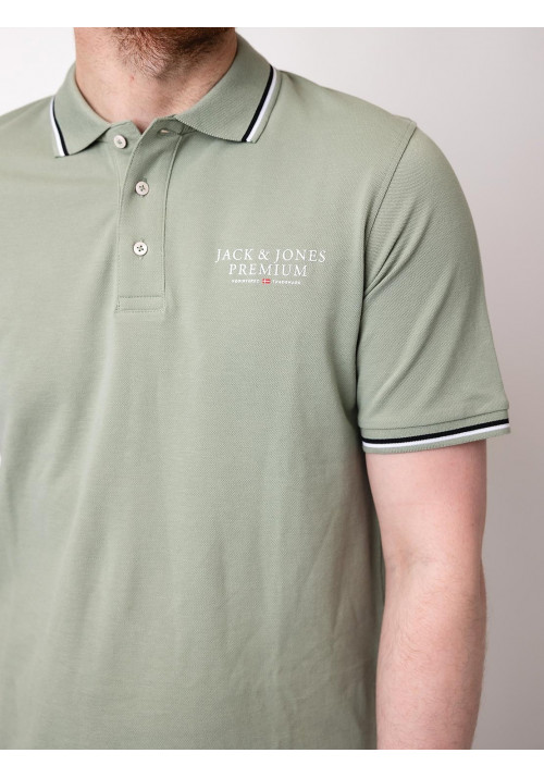 Ανδρική Μπλούζα Polo Jack & Jones JPRBluarcie SS Polo SG 12228843 Iceberg Green