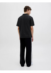 Ανδρική Μπλούζα Polo Jack & Jones JCosago Textured Polo SS 12276735 Μαύρη