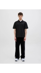 Ανδρική Μπλούζα Polo Jack & Jones JCosago Textured Polo SS 12276735 Μαύρη