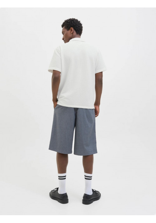 Ανδρική Μπλούζα Polo Jack & Jones JCosago Textured Polo SS 12276735 Λευκή