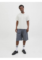 Ανδρική Μπλούζα Polo Jack & Jones JCosago Textured Polo SS 12276735 Λευκή