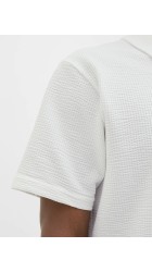 Ανδρική Μπλούζα Polo Jack & Jones JCosago Textured Polo SS 12276735 Λευκή