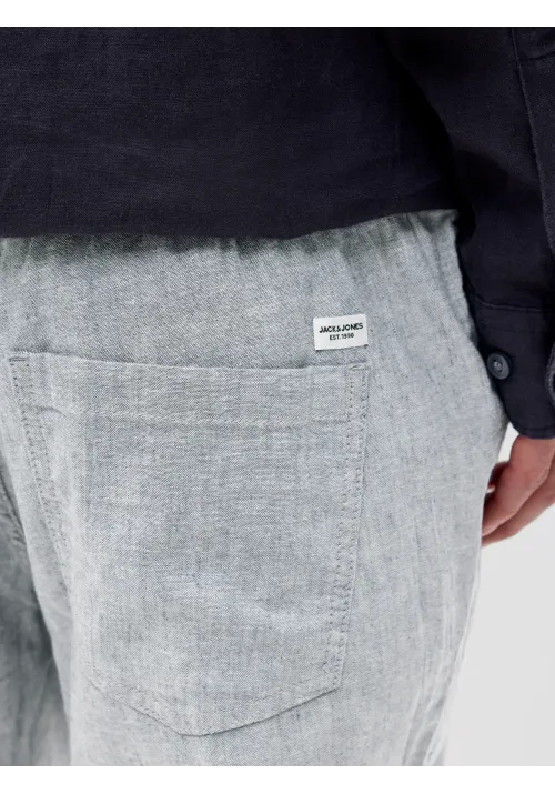 Ανδρικό Λινό Παντελόνι Jack & Jones Jpstace Breeze Jogger SN 12229699 Blue Indigo