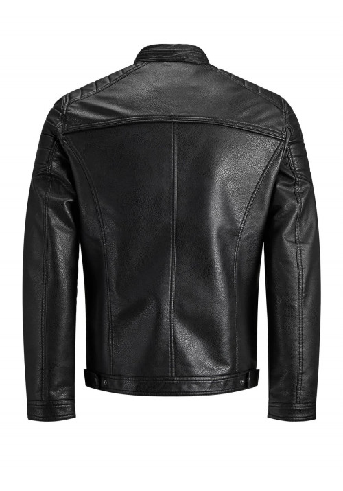Ανδρικό Μπουφάν Δερματίνη JJEDylan Clean PU Jacket Noos 12261195 Μαύρο