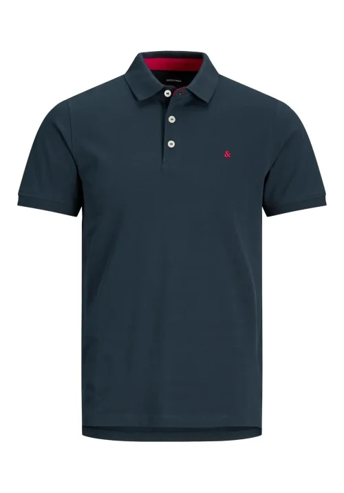Ανδρική Μπλούζα Polo Jack & Jones JJEPAULOS SS 12136668 Navy Tonal True
