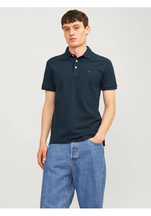 Ανδρική Μπλούζα Polo Jack & Jones JJEPAULOS SS 12136668 Navy Tonal True