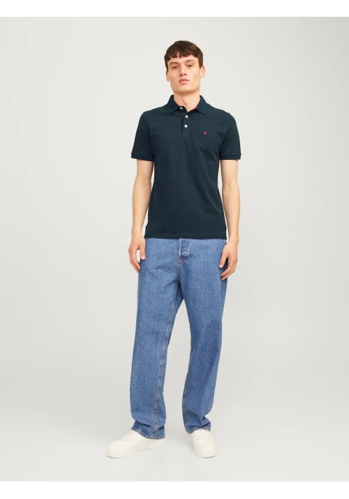 Ανδρική Μπλούζα Polo Jack & Jones JJEPAULOS SS 12136668 Navy Tonal True