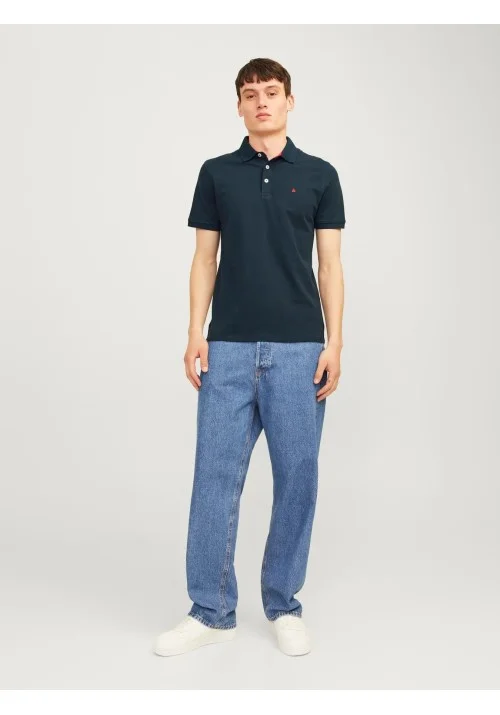 Ανδρική Μπλούζα Polo Jack & Jones JJEPAULOS SS 12136668 Navy Tonal True