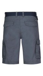 Ανδρική Βερμούδα Ελαστική Cargo Petrol Μ-1040-SHO536_9073 Γκρι