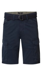 Ανδρική Βερμούδα Ελαστική Cargo Petrol M-1040-SHO536-5178 Μπλε