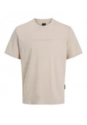 Ανδρικό T-Shirt Jack & Jones Joorecharge Mold Tee SS Crew Neck 12273070 Moonbeam Ανδρικό T-Shirt Jack & Jones Joorecharge Mold Tee SS Crew Neck 12273070 Moonbeam