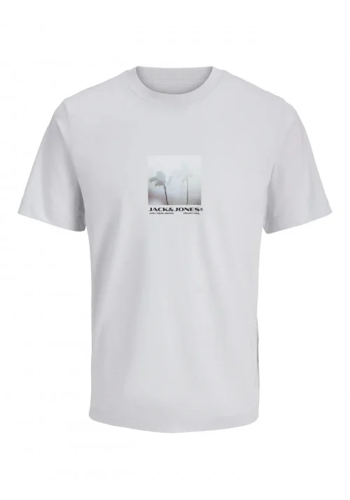 Ανδρικό T-Shirt Jack & Jones JCocalma Photo Tee SS 12281087 Gray Dawn