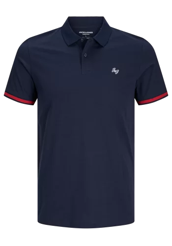 Ανδρική Μπλούζα Polo Jack & Jones JJEJersey Logo Polo SS SN 12270084 Sky Captain Play