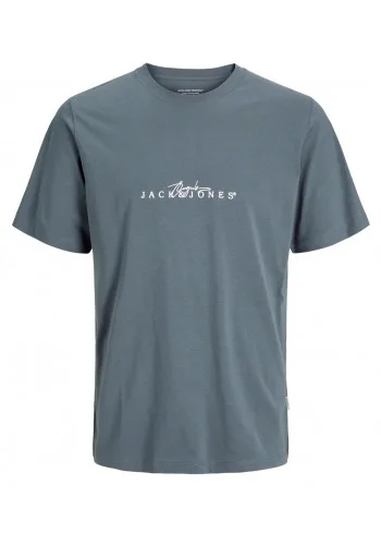 Ανδρικό T-Shirt Jack & Jones Jorvarenna Branding Tee SS Crew Neck 12273163 Stormy Weather