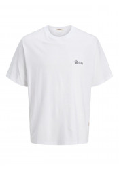 Ανδρικό T-Shirt Jack & Jones Jorhydra Cutout Tee Crew Neck 12277582 Λευκό Ανδρικό T-Shirt Jack & Jones Jorhydra Cutout Tee Crew Neck 12277582 Λευκό