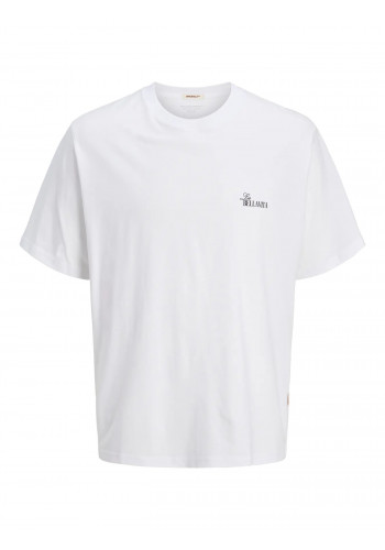 Ανδρικό T-Shirt Jack & Jones Jorhydra Cutout Tee Crew Neck 12277582 Λευκό
