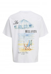 Ανδρικό T-Shirt Jack & Jones Jorhydra Cutout Tee Crew Neck 12277582 Λευκό Ανδρικό T-Shirt Jack & Jones Jorhydra Cutout Tee Crew Neck 12277582 Λευκό