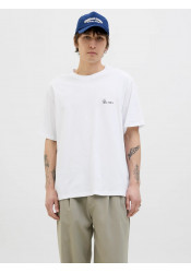 Ανδρικό T-Shirt Jack & Jones Jorhydra Cutout Tee Crew Neck 12277582 Λευκό Ανδρικό T-Shirt Jack & Jones Jorhydra Cutout Tee Crew Neck 12277582 Λευκό