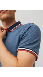 Ανδρική Μπλούζα Polo Jack & Jones JJEPaulos Polo SS Noos 12136668 Denim Blue