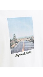 Ανδρικό T-Shirt Jack & Jones Jornorrebro Photo Tee SS Crew Neck LN 12291022 Bright White