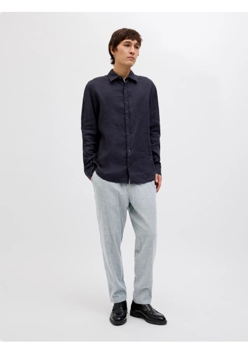 Ανδρικό Λινό Παντελόνι Jack & Jones Jpstace Breeze Jogger SN 12229699 Blue Indigo