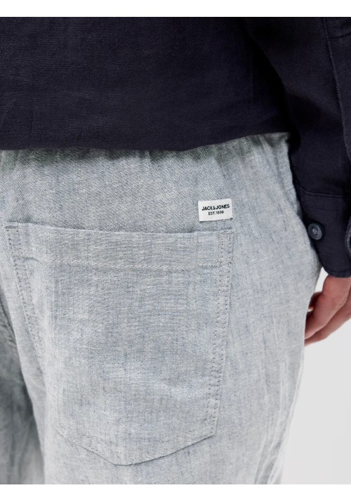 Ανδρικό Λινό Παντελόνι Jack & Jones Jpstace Breeze Jogger SN 12229699 Blue Indigo