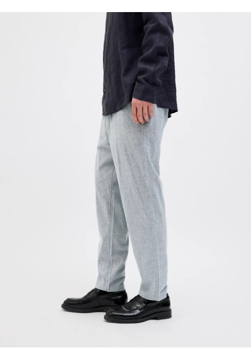 Ανδρικό Λινό Παντελόνι Jack & Jones Jpstace Breeze Jogger SN 12229699 Blue Indigo