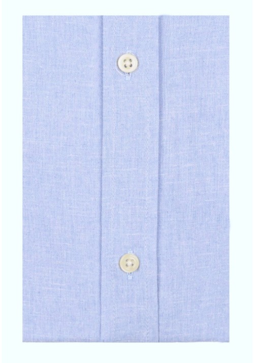 Ανδρικό Πουκάμσο Λινό Boston 119-2 Γαλάζιο
